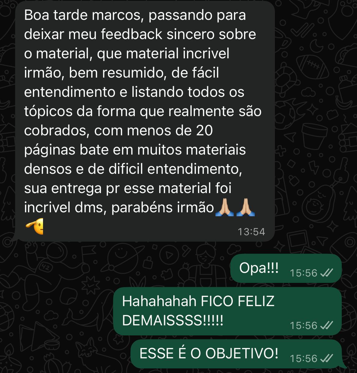 Depoimento de aluno sobre o Anti-Vade Mecum 3.0